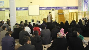 بازدید مسئول دفتر نمایندگی بعثه مقام معظم رهبری در نجف  از کاروان های دانشگاهیان