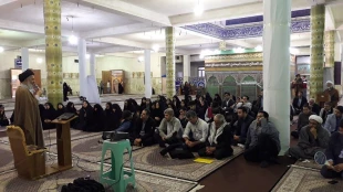 بازدید مسئول بعثه مقام معظم رهبری در نجف اشرف از کاروان های اساتید و دانشجویان  7