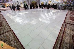 حرم حضرت عباس(ع) با سنگ فرش جدید جلوه زیبایی به خود گرفت + تصاویر  16