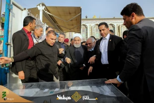بازدید رئیس جمهور از طرح توسعه حرم امام حسین(ع) 2