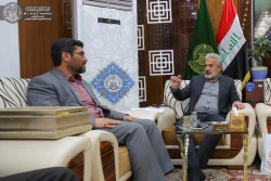 هیئتی از آستان قدس رضوی با تولیت آستان مقدس علوی بحث و گفتگو کرد. 3