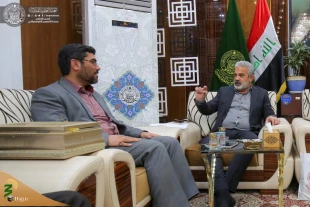 هیئتی از آستان قدس رضوی با تولیت آستان مقدس علوی بحث و گفتگو کرد. 3