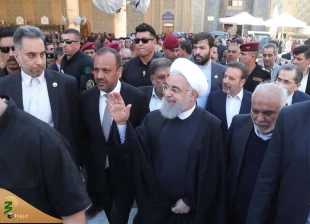 بازدید رئیس جمهوری از صحن حضرت زهرا(س) وتجلیل از تلاش عوامل ستاد بازسازی عتبات 5