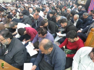 مراسم دعای کمیل زائران ایرانی در خیمه گاه حسینی +گزارش تصویری 3