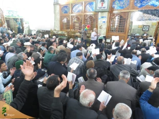 مراسم دعای کمیل زائران ایرانی در خیمه گاه حسینی +گزارش تصویری 13