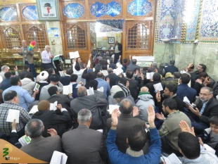 مراسم دعای کمیل زائران ایرانی در خیمه گاه حسینی +گزارش تصویری 14