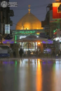 جلوه زیبای بارش باران در کربلا و نجف + تصاویر 