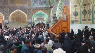 مراسم تحویل سال نو همزمان با ولادت امیرالمونین در حرم آن حضرت 2