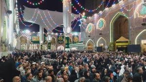 مراسم تحویل سال نو در حرم امیرالمومنین
