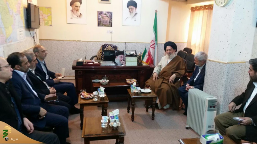 دیدار نوروزی مسئول دفتر نمایندگی بعثه نجف با مسئولین ستاد شمسا 3