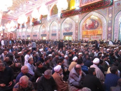حرم سیدالشهداء سیاه پوش عزای حضرت زینب(س) شد 7