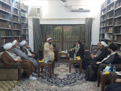 دیدار مسئول بعثه رهبری در عراق با آیت الله قزوینی 5