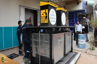 سطل های هوشمند زباله در کربلا نصب شد