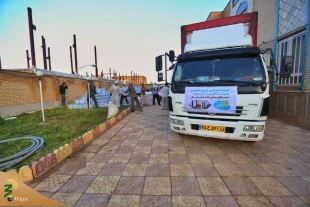 حضور خادمان حرم حضرت معصومه(س) تسکین‌بخش آلام سیل‌زدگان 9