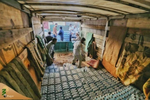 حضور خادمان حرم حضرت معصومه(س) تسکین‌بخش آلام سیل‌زدگان 10