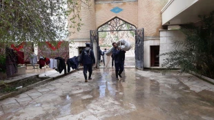 حضور خادمان حرم حضرت معصومه(س) تسکین‌بخش آلام سیل‌زدگان 11