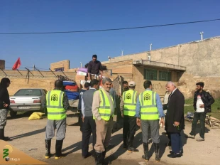 کمک کارکنان حوزه حج و زیارت به سیل زدگان 6