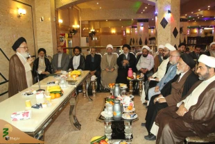 مراسم تودیع و معارفه مسئول دفتر نمایندگی بعثه مقام معظم رهبری در نجف اشرف 6