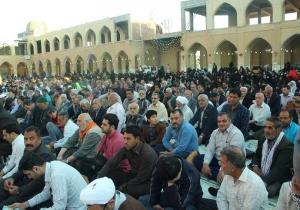هزاران زائر ایرانی در مسجد سهله دعای ندبه را زمزمه کردند