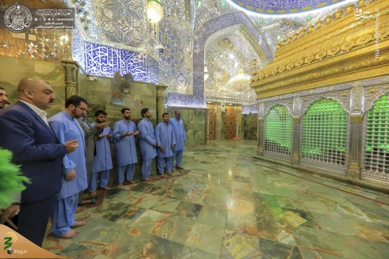 تصاویر غبارروبی ضریح حرم امام علی(ع) 13