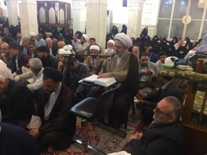 زمزمه های مناجات شعبانیه درحرم امیرالمومنین (ع) طنین انداز شد