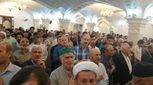 زمزمه مناجات شعبانیه درحرم امیرالمومنین(ع) برگزار شد. 2