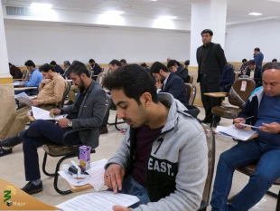 آزمون معاون آموزشی عتبات عالیات در قم برگزار شد 5
