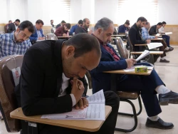 آزمون معاون آموزشی عتبات عالیات در قم برگزار شد 7