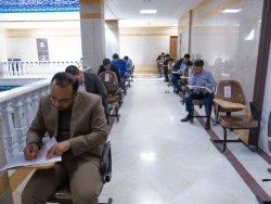 آزمون معاون آموزشی عتبات عالیات در قم برگزار شد 11