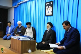 دیدار دکترمظلومی معاون محترم فرهنگی بعثه مقام معظم رهبری با نماینده محترم ولی فقیه در خراسان جنوبی و امام جمعه بیرجند  5