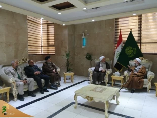 دیدار مسئول دفتر نمایندگی بعثه در نجف اشرف  با آیت الله مصباح یزدی 3