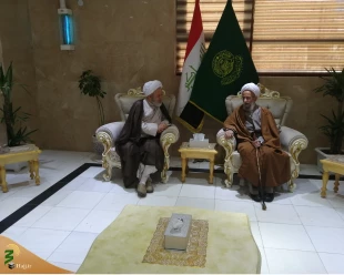 دیدار مسئول دفتر نمایندگی بعثه در نجف اشرف  با آیت الله مصباح یزدی 5
