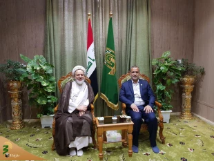 دیدار مسئول بعثه در نجف اشرف با تولیت مسجد معظم کوفه 2