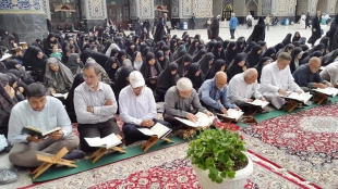 تلاوت قران کریم در جوار حرم مطهر رضوی – تصاویر  13