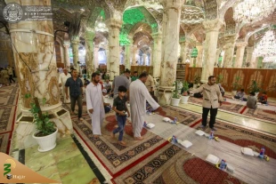 سفره افطار حرم امیرالمومنین(ع) برای بیش از ۱۰ هزار زائر + تصاویر  4