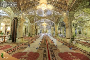سفره افطار حرم امیرالمومنین(ع) برای بیش از ۱۰ هزار زائر + تصاویر  9