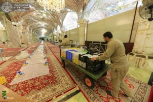 سفره افطار حرم امیرالمومنین(ع) برای بیش از ۱۰ هزار زائر + تصاویر  15