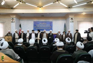 تودیع حجت الاسلام والمسلمین نواب در سمت مسؤولیت دبیرخانه شورای عالی حوزه های علمیه 6