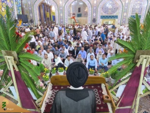روتیتر: به همت بعثۀ مقام معظم رهبری برگزار شدتیتر: جشن میلاد امام مجتبی (ع)، در حرم سیدالشهدا (ع) 9