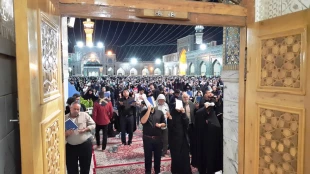 ندای خلصنا من النار در حرم مطهر رضوی پیچید +عکس 9