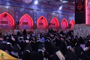 روتیر: با حضور جمع کثیری از زائران ایرانی برگزار شدتیتر: احیای شب بیست‌ویکم در سرداب و خیمه‌گاه سیدالشهدا (ع)
 2