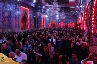 روتیر: با حضور جمع کثیری از زائران ایرانی برگزار شدتیتر: احیای شب بیست‌ویکم در سرداب و خیمه‌گاه سیدالشهدا (ع)
 14