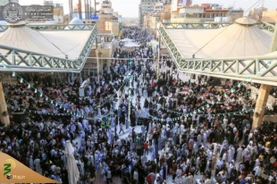 تداوم تشرف زائران و عزاداران به زیارت حرم مطهر علوی + تصاویر  2