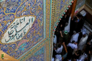 تداوم تشرف زائران و عزاداران به زیارت حرم مطهر علوی + تصاویر  10