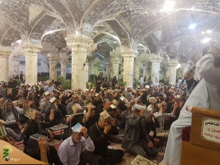 احیا سومین شب از لیالی قدر در صحن حضرت زهرا (س) + تصاویر 11
