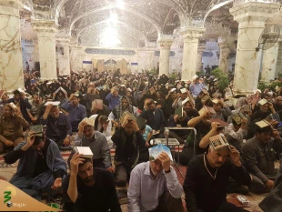 احیا سومین شب از لیالی قدر در صحن حضرت زهرا (س) + تصاویر 12
