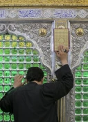 مناجات در جوار بارگاه مطهر علوی در شبهای نورانی ماه مبارک رمضان + تصاویر 10