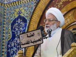 روتیتر: خطیب بعثۀ مقام معظم رهبری در کربلا:تیتر: روز قدس، روز خروش ملت‌های آزاده علیه اشغالگران است
 2