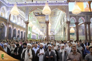 روتیر: خطیب بعثۀ مقام معظم رهبری درکربلا:تیتر: اسلام مکتب عقل و عاطفه است
 9