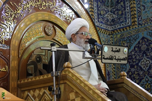 روتیر: خطیب بعثۀ مقام معظم رهبری درکربلا:تیتر: اسلام مکتب عقل و عاطفه است
 11